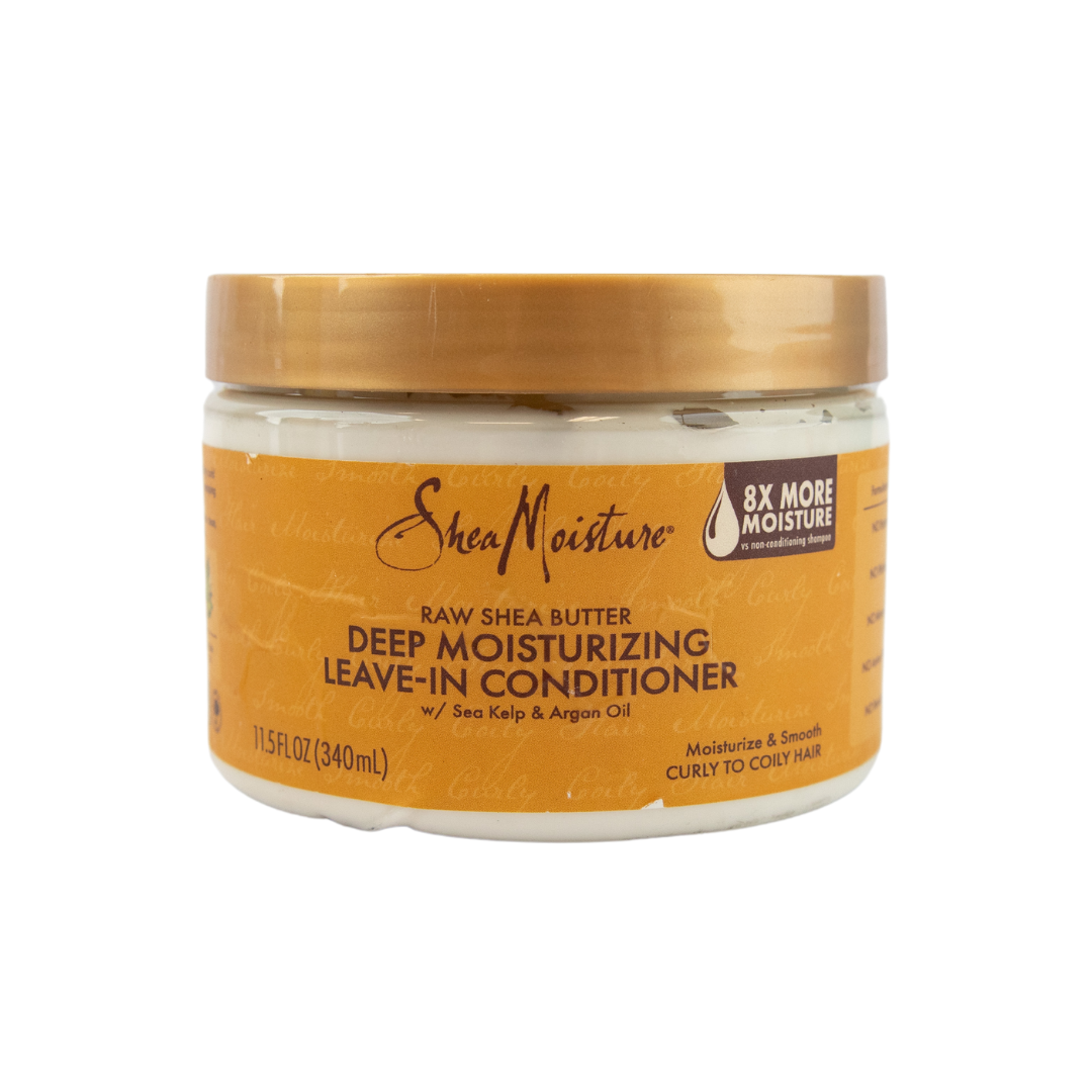 Shea Moisture Raw Butter Deep Moisturizing Leave-In Conditioner Curly To Coily Hair