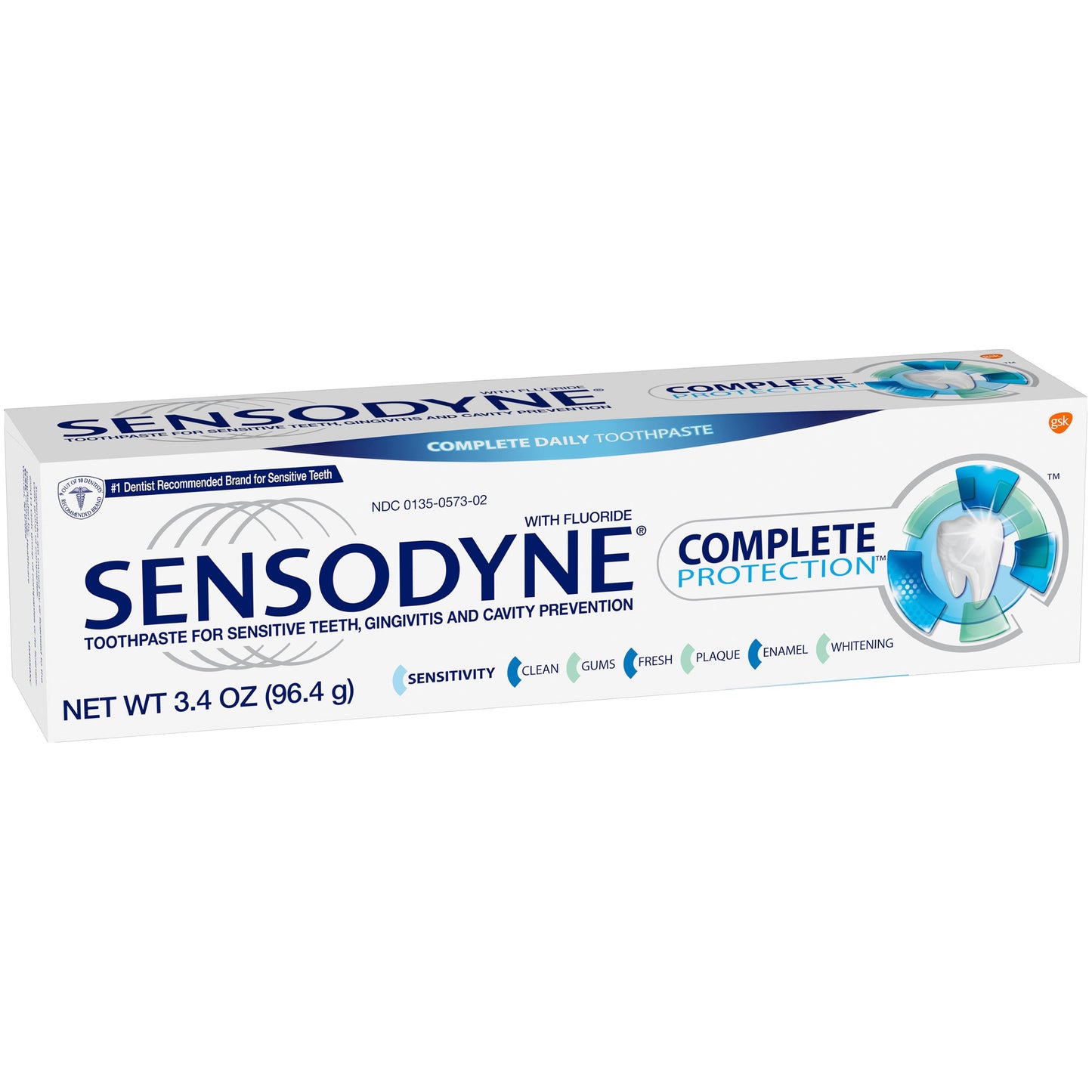 Sensodyne Complete Protection Sensitive Toothpaste Mint 3.4 Oz For Adults