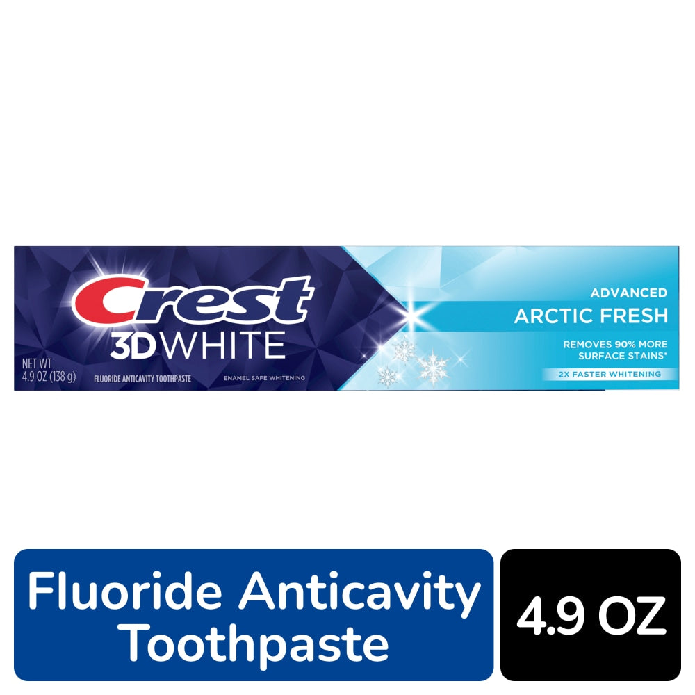 Crest 3D White Advanced Fluoride Anticavity Arctic Fresh Toothpaste 4.9 Oz