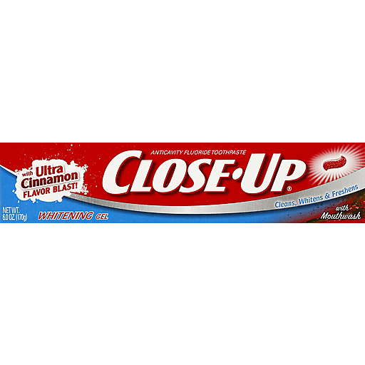 Close-Up Whitening Gel With Mouthwash Toothpaste 6 Oz. Box