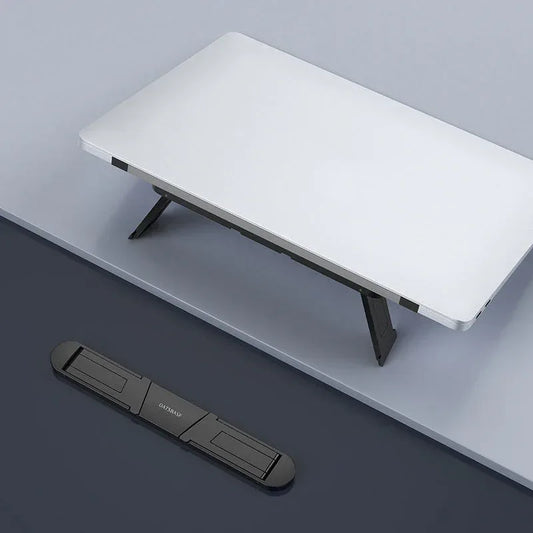 Base de soporte plegable para computadora portátil, soporte antideslizante para escritorio.