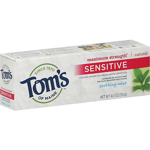 Tom's of Maine Soothing Mint Sensitive Toothpaste 4 Oz
