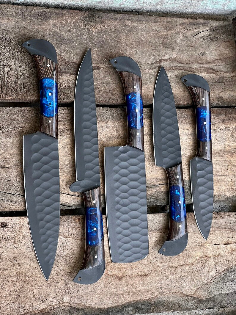 Handmade Damascus Steel Chef Knife Set – Perfect Wedding & Valentine’s Day Gift