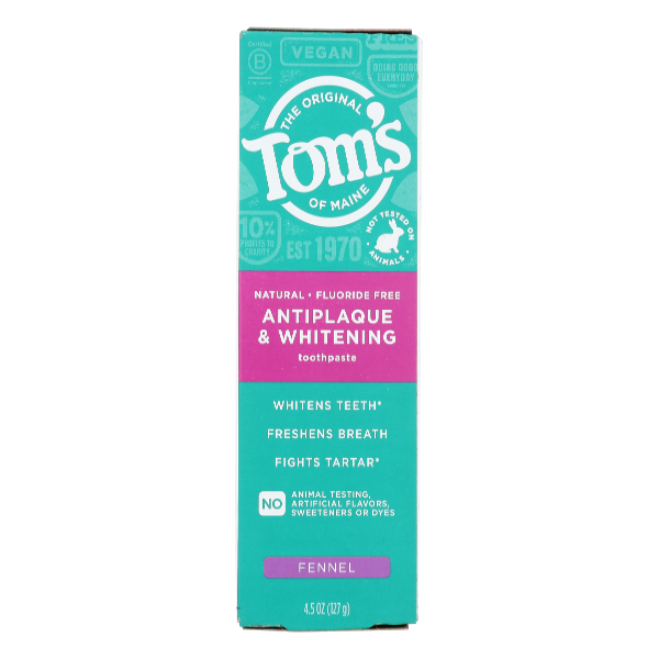 Tom's of Maine Antiplaque & Whitening Fennel Toothpaste