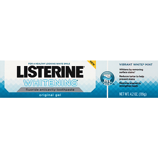 Listerine Tooth Paste Whitening Gel