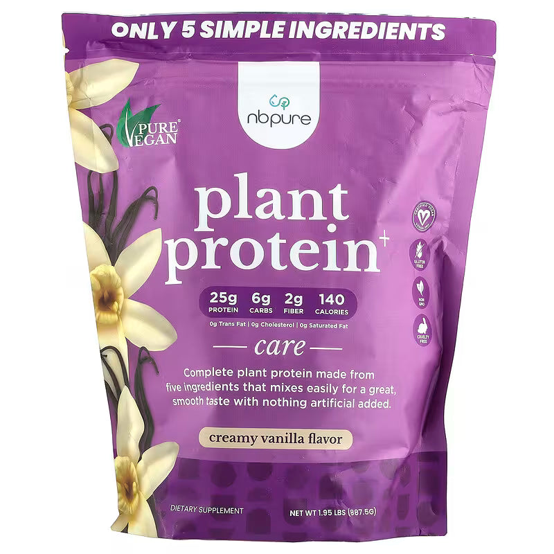 NB Pure Plant Protein+, Creamy Vanilla, 1.95 Lbs (887.5 G)
