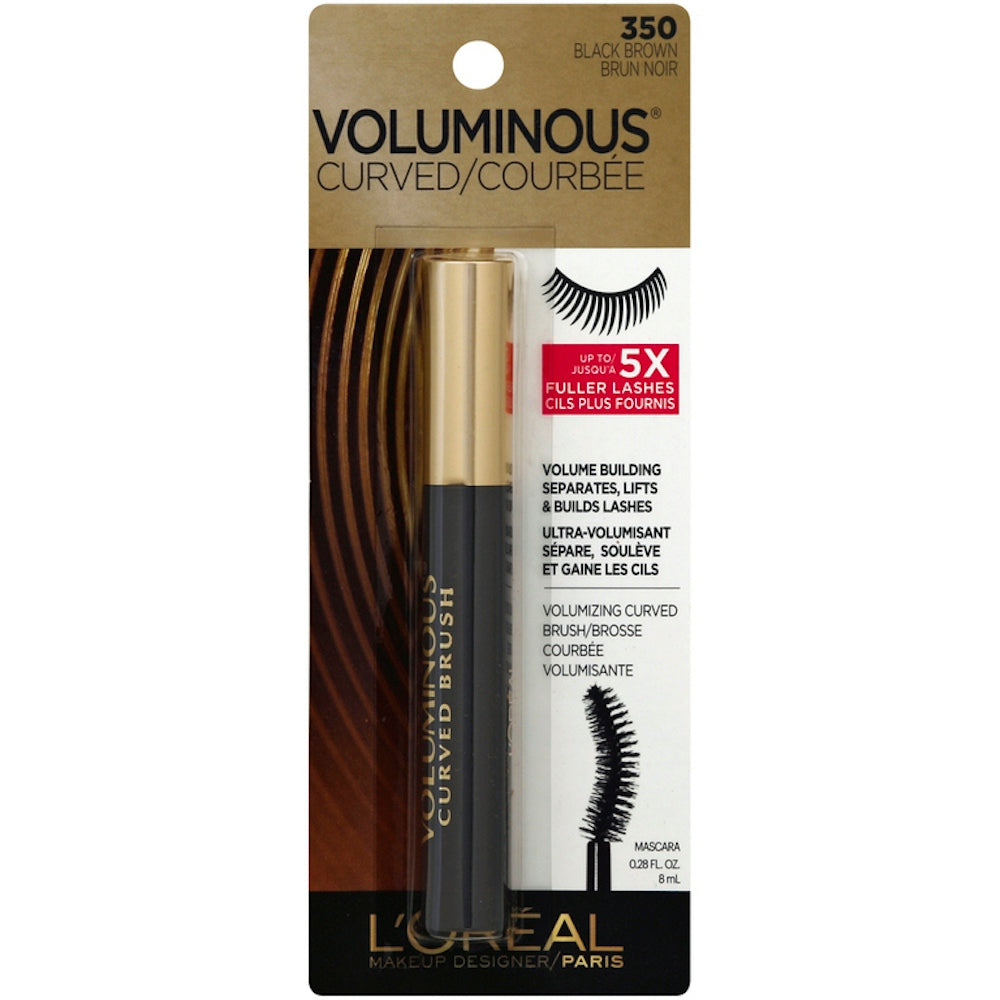 L'Oreal L'Oréal Paris Voluminous Curved Brush Mascara 350 Black Brown 8mL