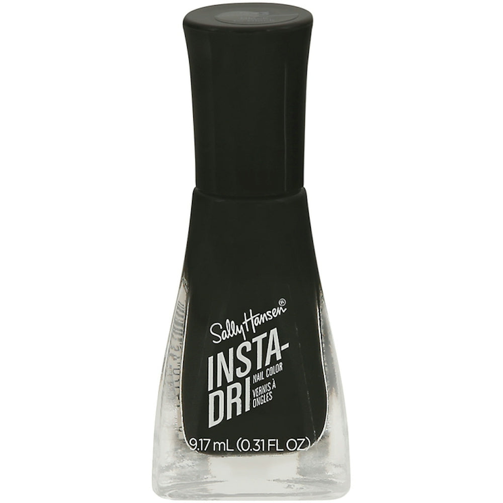 Sally Hansen Insta-Dri Nail Polish, Black To Black, 0.31 Fl Oz