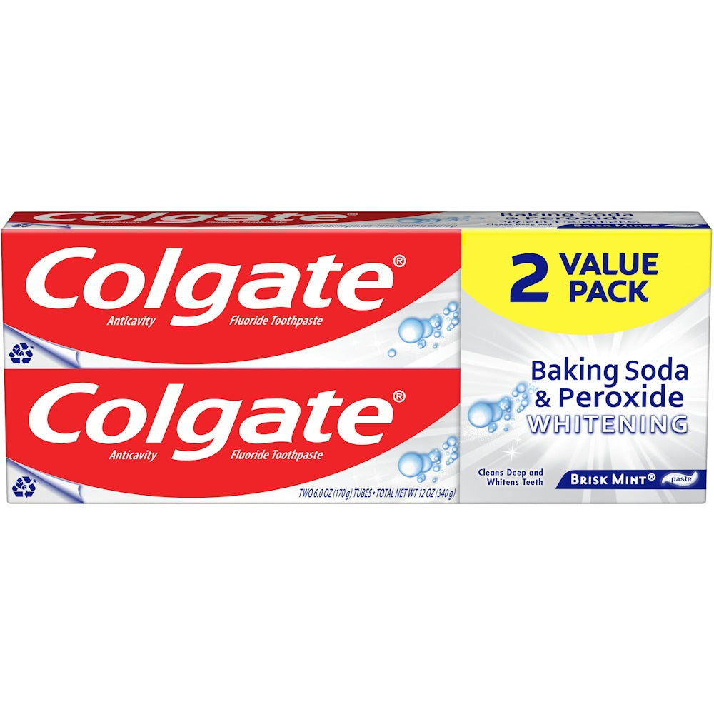 Colgate Baking Soda And Peroxide Whitening Toothpaste - 6 Ounce