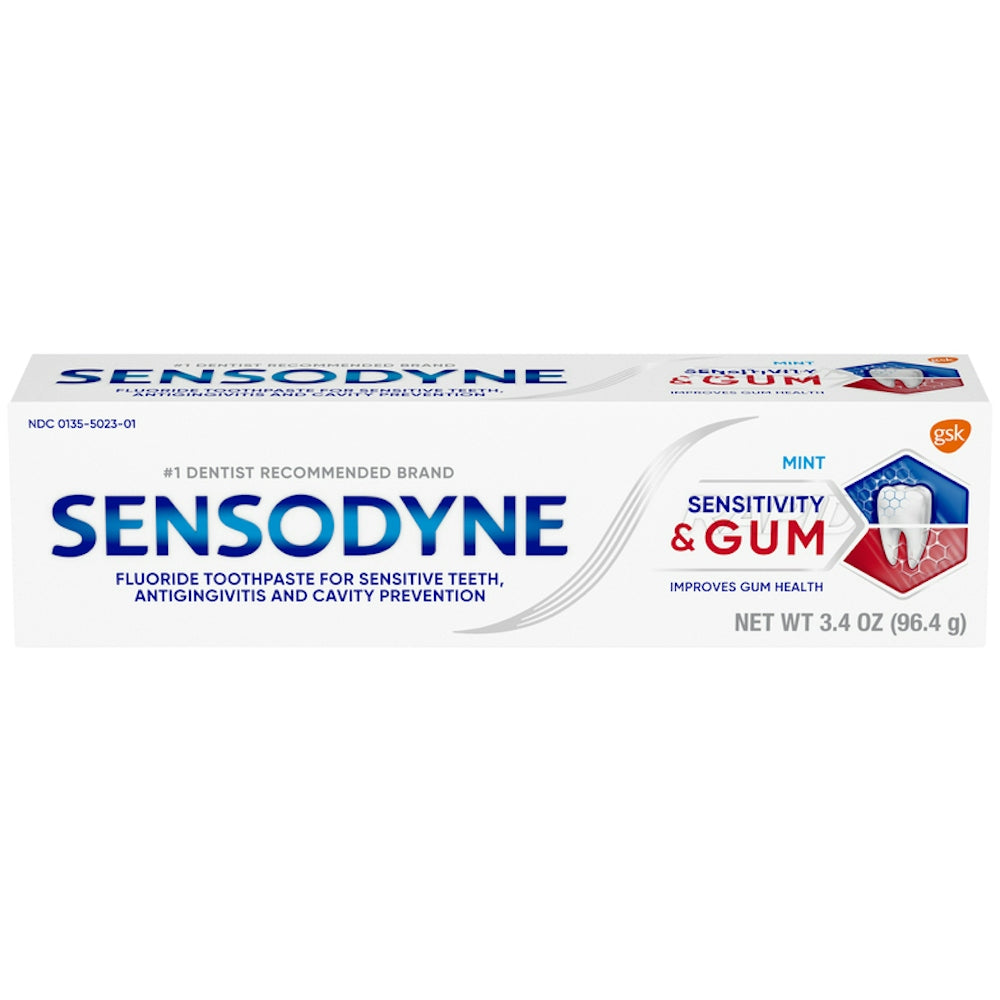 Sensodyne Toothpaste, Sensitivity & Gum, Mint, 3.4 Ounce