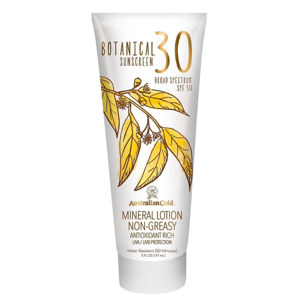 Australian Gold Botanical Sunscreen SPF 30 Mineral Lotion, 5 Fl Oz