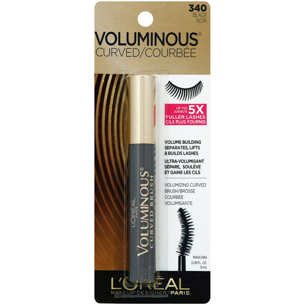 L'Oreal Paris Voluminous Original Curved Brush Mascara, Black