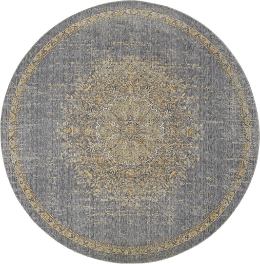 91 X 130 Slate Grey Wool Rug