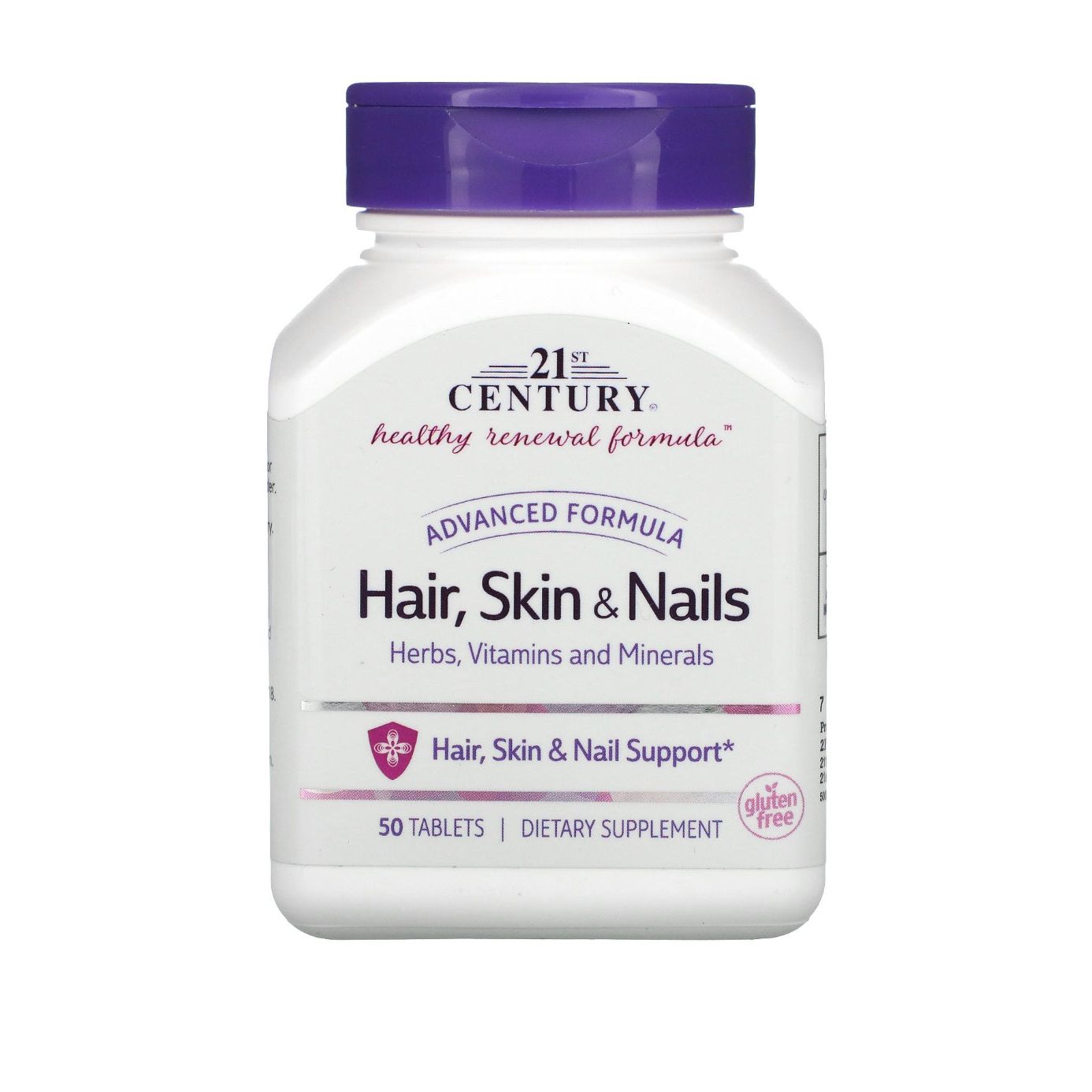 21st Century Hair, Skin & Nails, Advanced Formula, 50 Tablets