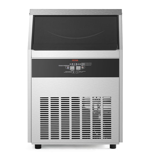 160lbs/24H Commercial Ice Maker Machine, 66lbs Storage Capacity Ice