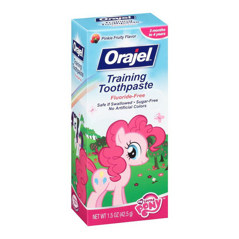 Orajel Toddler Training Toothpaste My Little Pony Pinkie Fruity Flavor