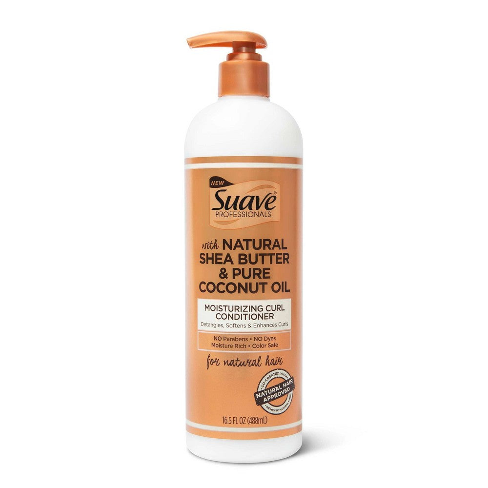 Suave Professionals Natural Shea Butter Coconut Moisturizing Curl Conditioner 16.5 Fl Oz