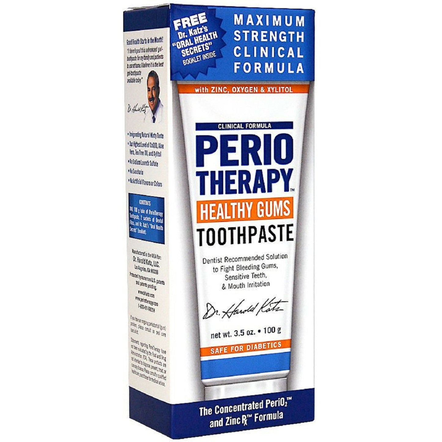 TheraBreath Dr. Katz Perio Therapy Gum Care Gel Toothpaste 3.50 Oz