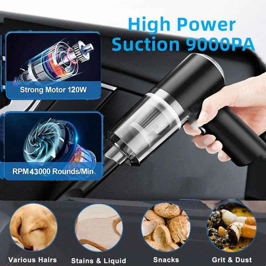 120W Cordless Handheld Vacuum Cleaner Small Mini Portable Car Auto