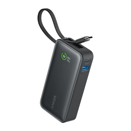 Banco de energía Anker Nano (30 W, cable USB-C integrado)