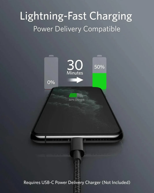 Anker <b>331</b> USB-C - Lightning Kablosu