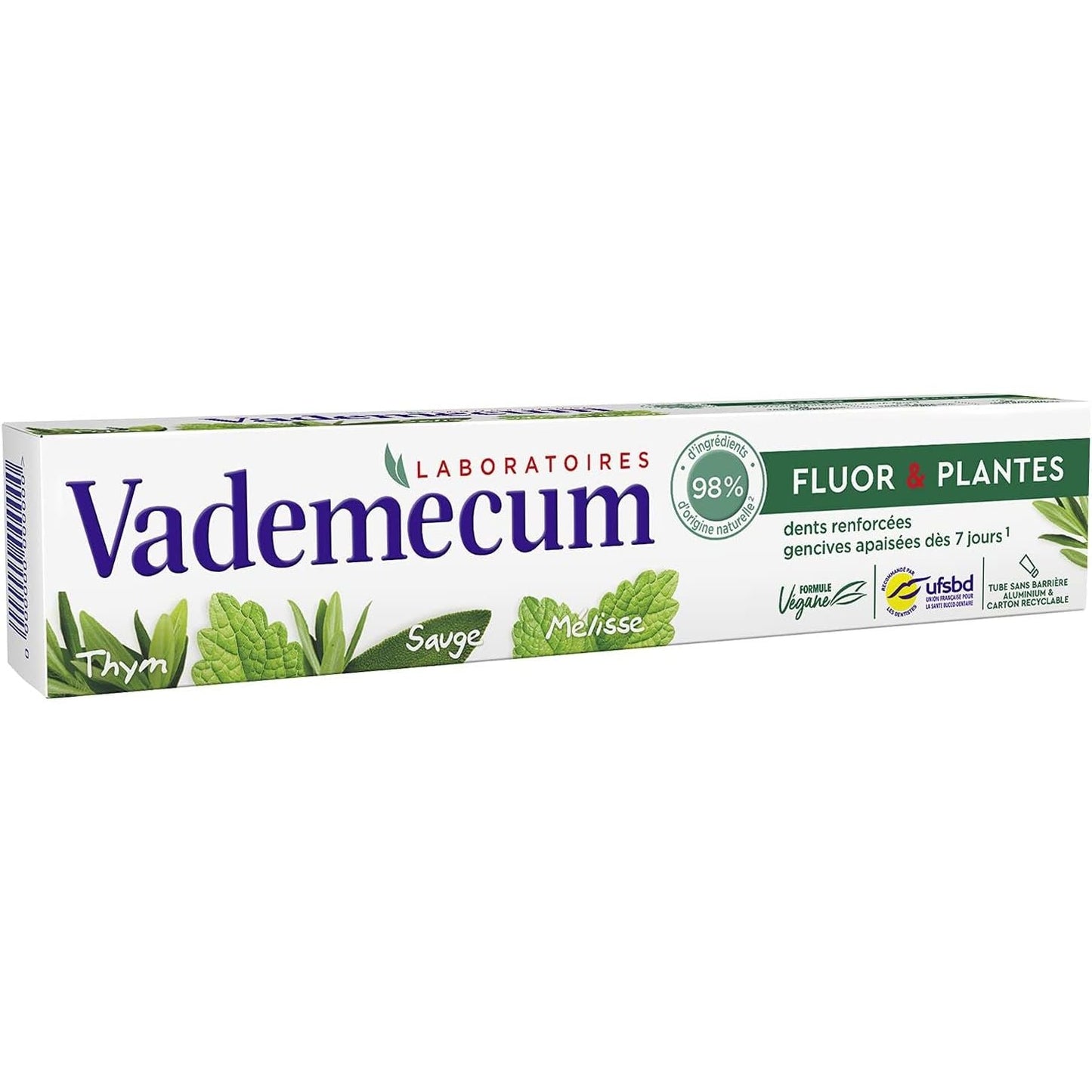 Vademecum Blancheur & Plantes Toothpaste 75 Ml