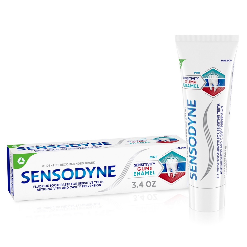 Sensodyne Sensitivity Gum & Enamel Fluoride Mint Toothpaste 3.4 Oz