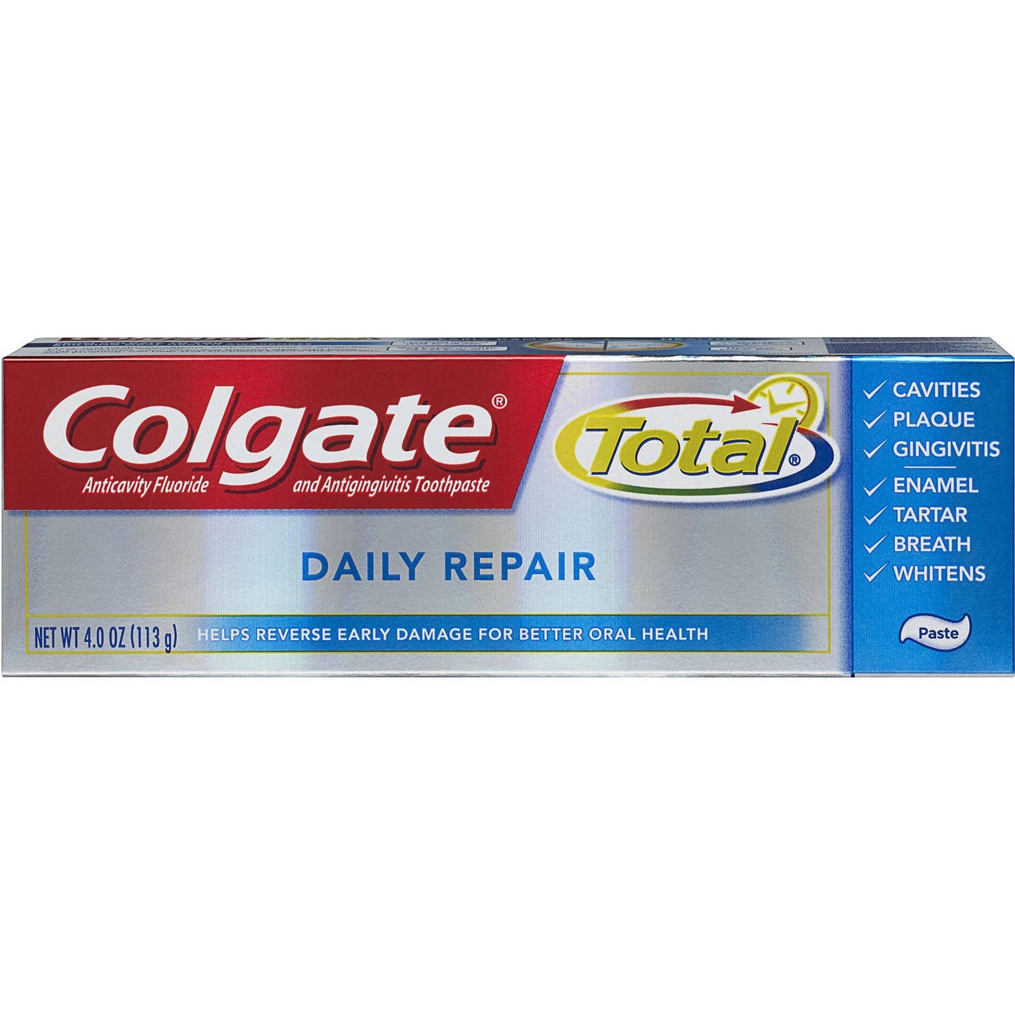 Colgate Total Toothpaste, Anticavity Fluoride And Antigingivitis, Daily Repair, Paste