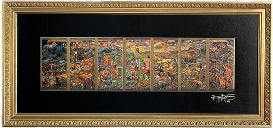 7 Pillars of Humanity Signed Gold Framed Set (#2 of 99)