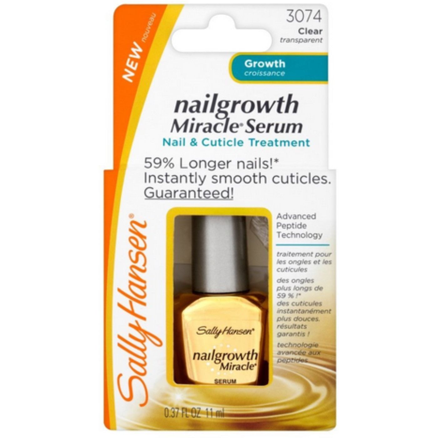 Sally Hansen Nailgrowth Miracle Serum Clear 0.37 Fl Oz
