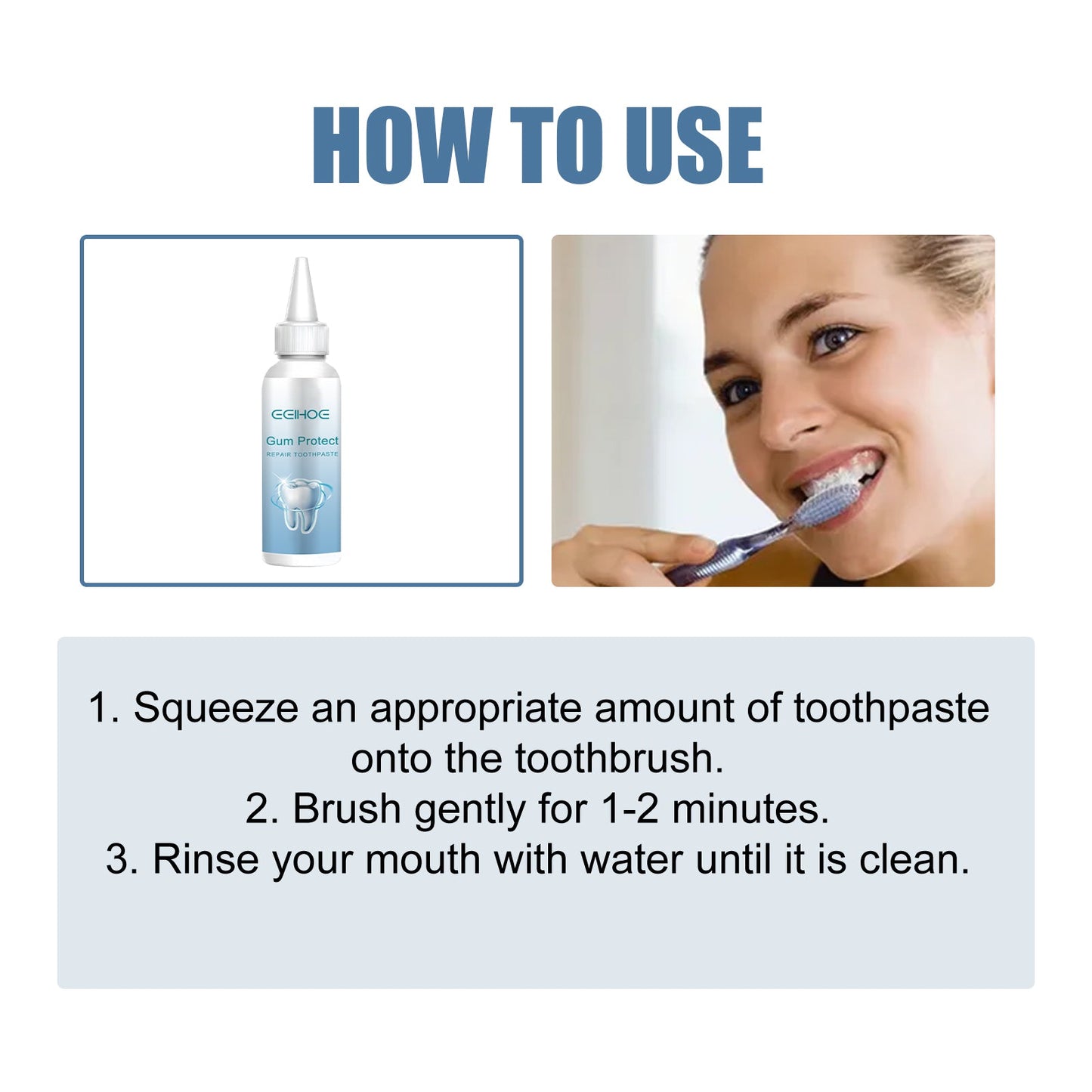 Dental Care Toothpaste Cleans The Mouth, Removes Tartar Stains, Yellow Teeth, Brightening Teeth, Care For Teeth