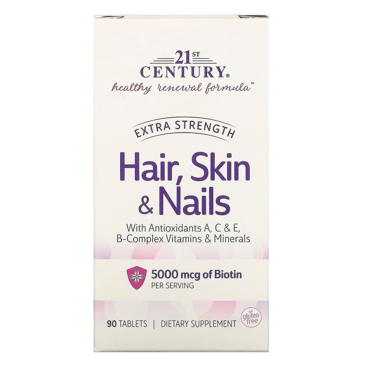 21st Century Extra Strength Hair, Skin & Nails, 90 Tablets