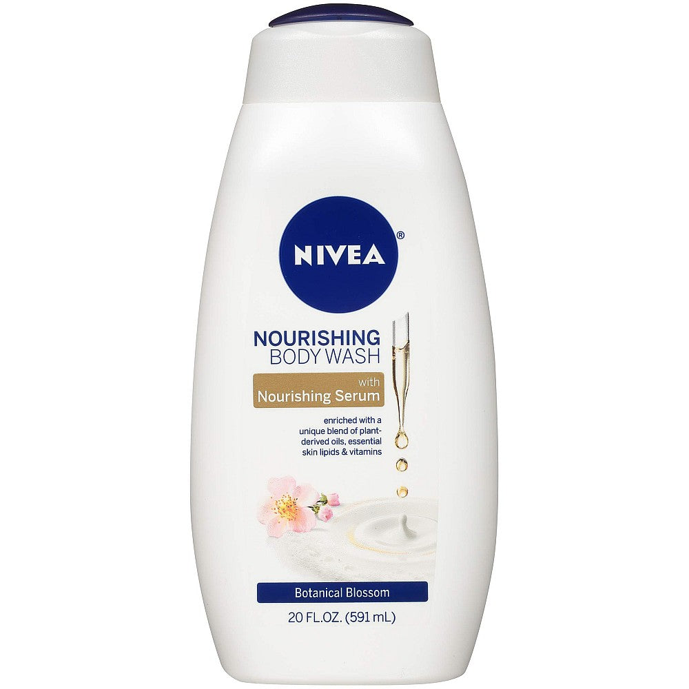 Nivea Body Wash, With Nourishing Serum, Botanical Blossom 20 Fl Oz