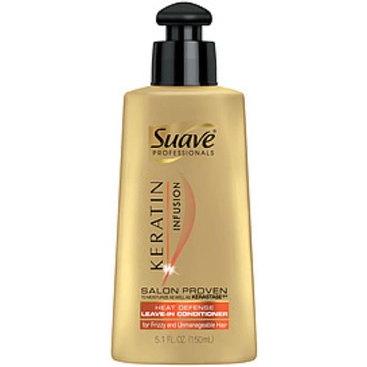 Suave Professionals Leave In Conditioner Keratin Infusion Heat Defense, 5.1 Oz