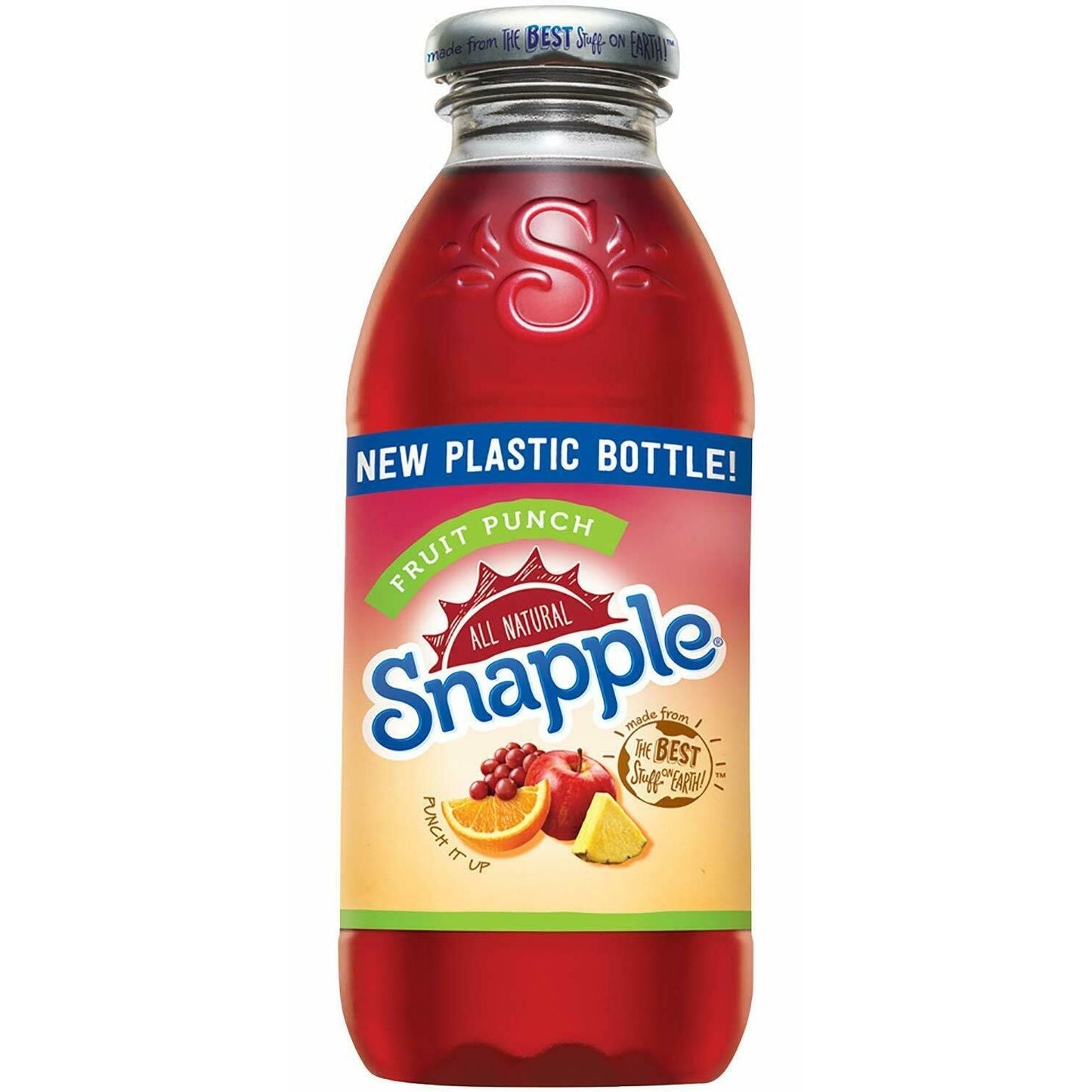 Snapple Fruit Punch, 16 Fl Oz Glass Bottle