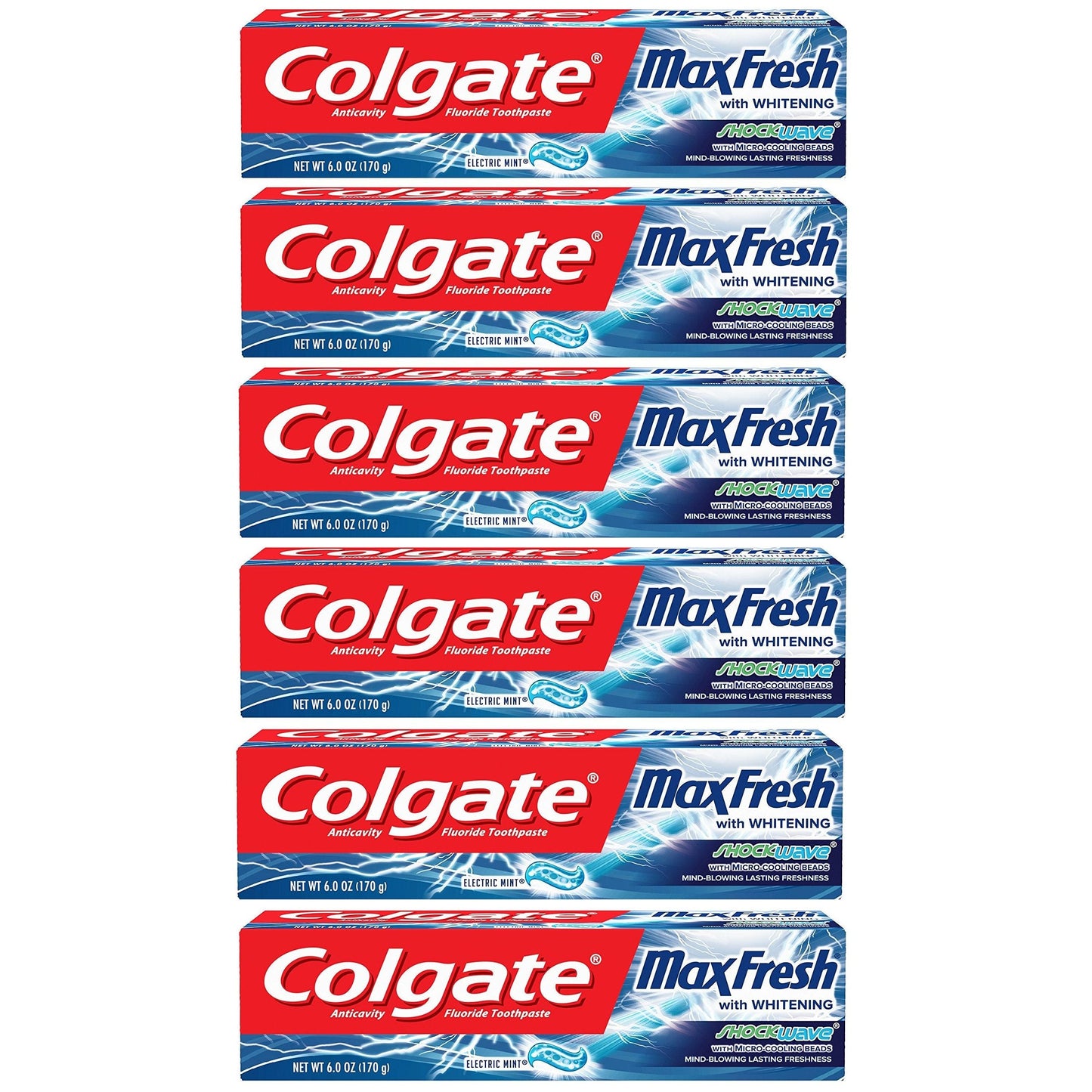 Colgate Max Fresh With Whitening Toothpaste Electric Mint