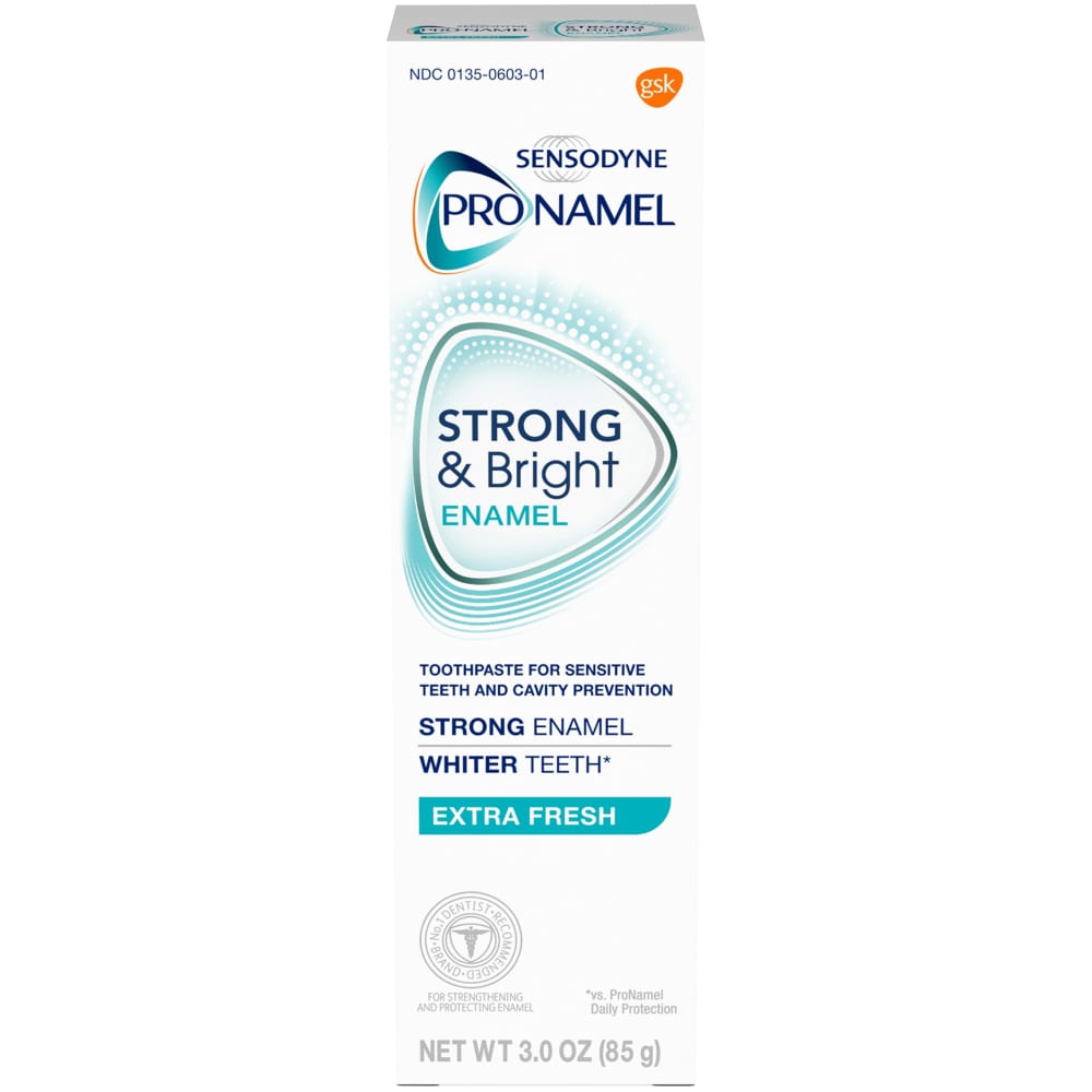 Sensodyne Pronamel Strong And Bright Enamel Toothpaste For Sensitive Teeth, Extra Fresh 3 Ounces