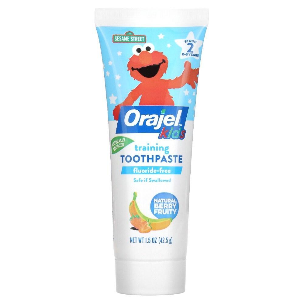 Orajel Toddler Training Toothpaste Sesame Street Berry Fun 1.5 Oz