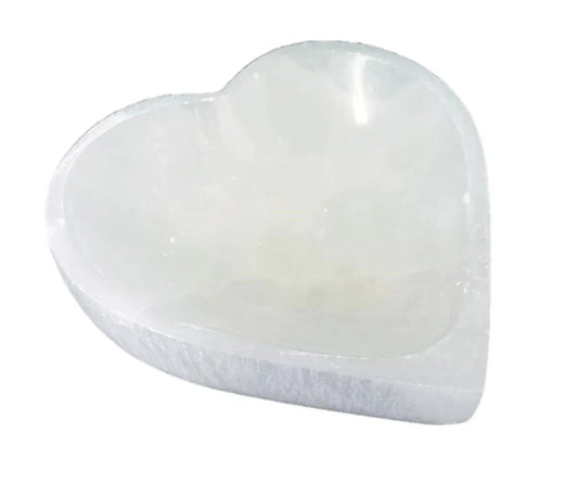 Selenite Heart Bowl 4