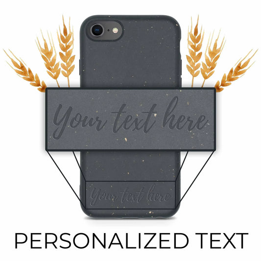 Funda de teléfono personalizada biodegradable - Negra