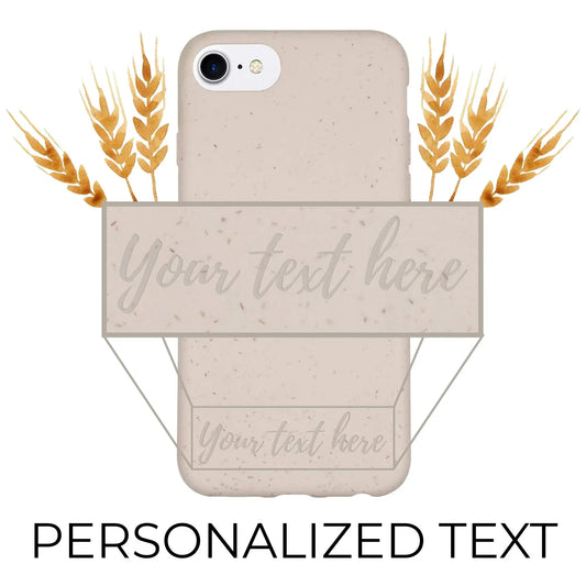 Funda de teléfono personalizada biodegradable - Blanco natural