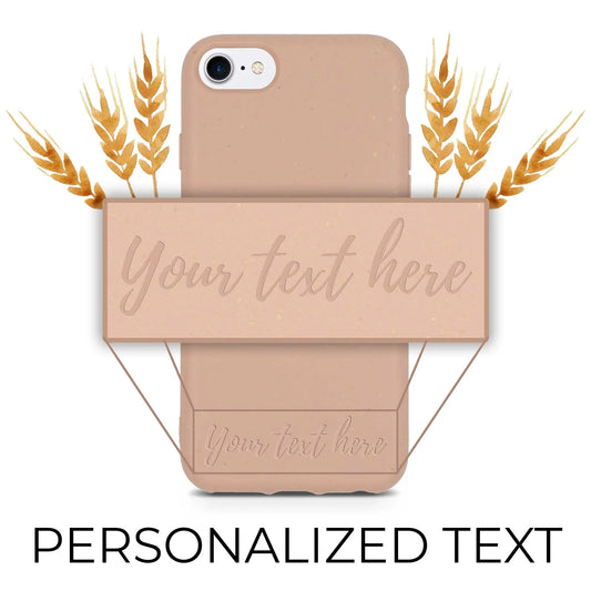 Biodegradable Personalized Phone Case - Pastel Pink
