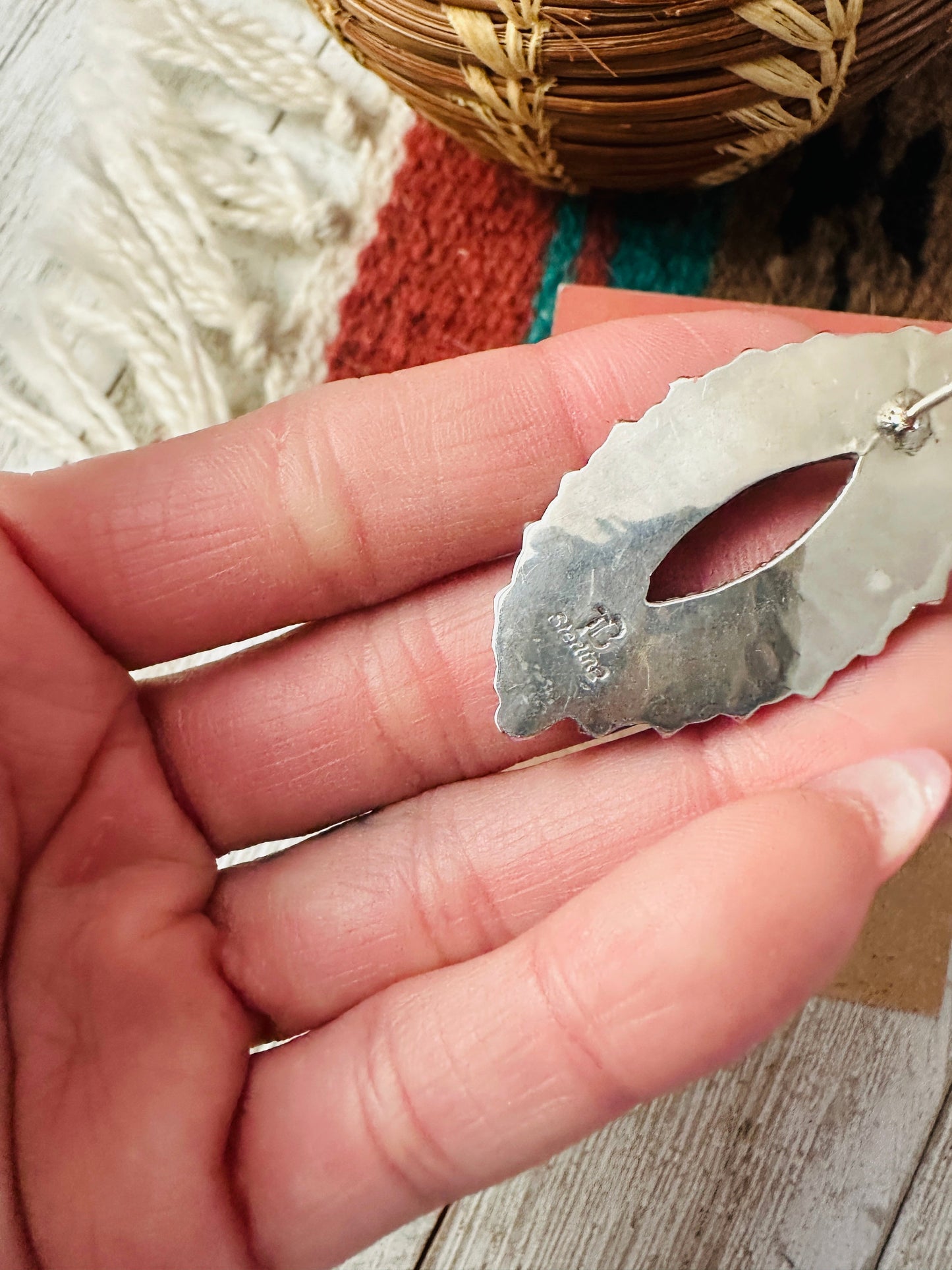 Handcrafted Howlite & Sterling Silver Cluster Post Earrings