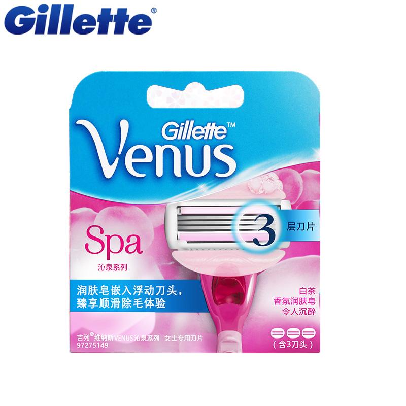 Gillette Venus SPA Breeze Shaving Razor Blades For Women Ladies Vns Series Razor Blade Hair Removal 3Pcs/Pack