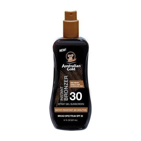Australian Gold SPF 30 Spray Gel with Bronzer 8 Oz