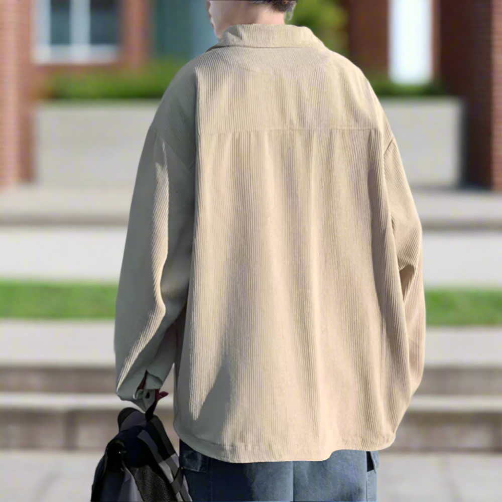 Mens Corduroy Shirt Jacket With Pockets