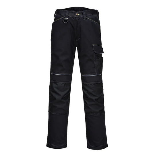 Pantalón elástico de trabajo PW3 de alta visibilidad para mujer