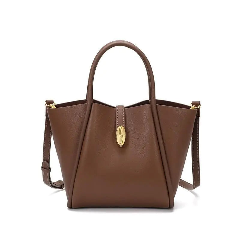 Large-capacity Leather Commuter One-shoulder Bag