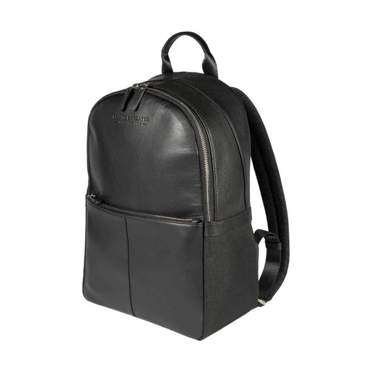 RB2002A | Borsa a Tracolla in Nylon/Vera Pelle, con leggera grana.