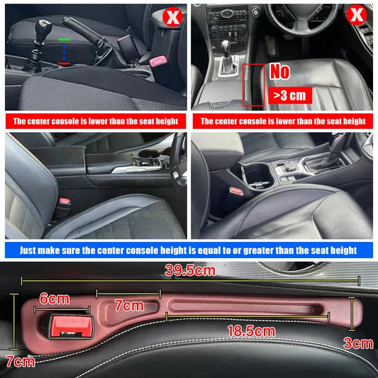 Tira de sellado multifuncional para huecos de asientos de coche, tira a prueba de fugas